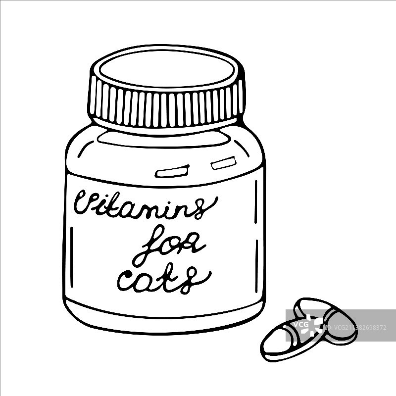 猫用维生素图片素材