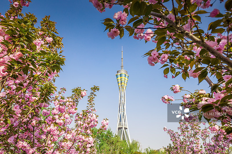 中国河南郑州经济开发区中原福塔风光图片素材