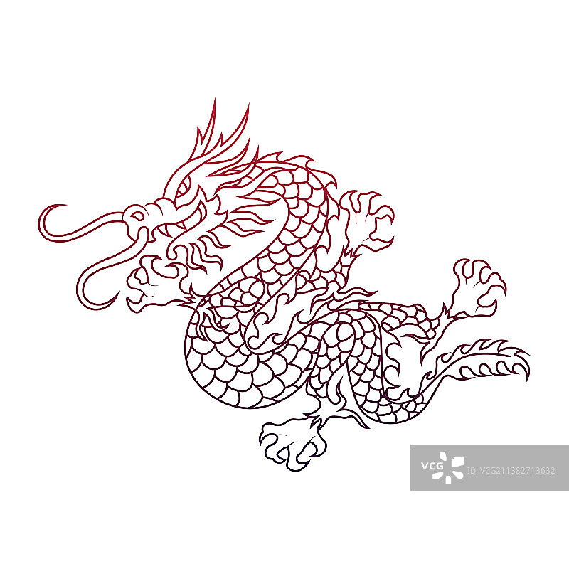 传统中国龙图片素材