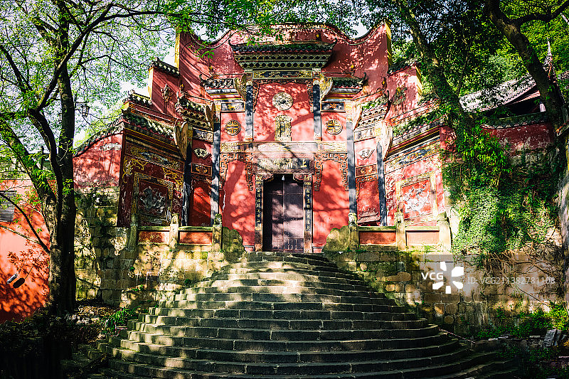 斑斓的老君洞大门图片素材