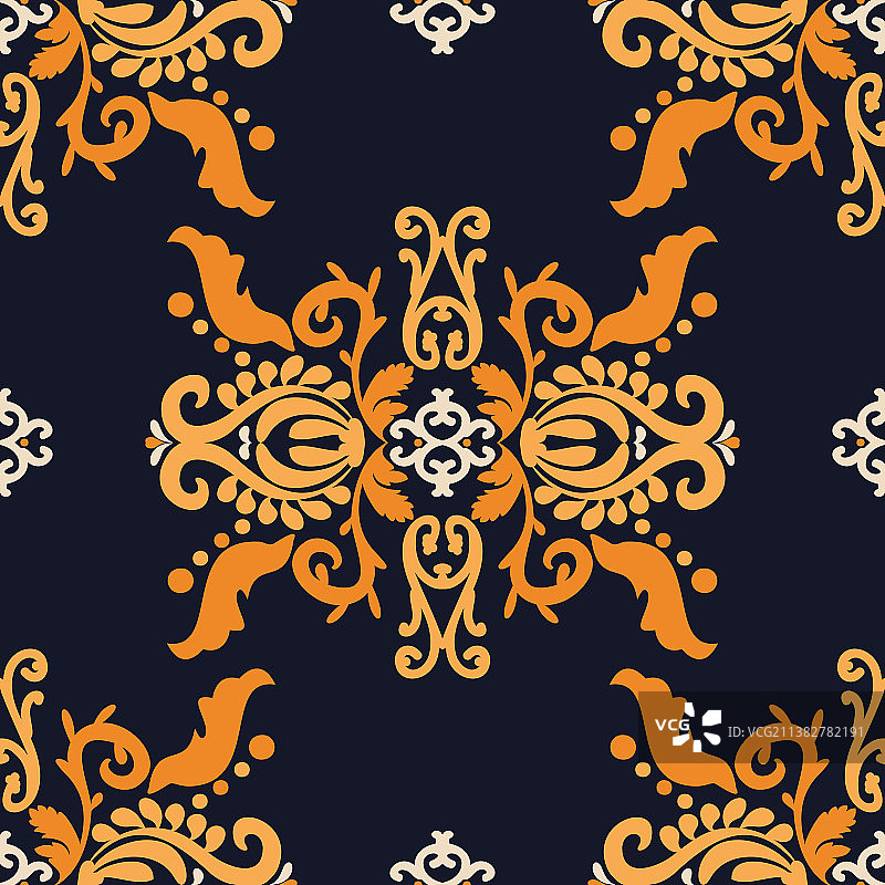 复古装饰花纹锦缎图片素材