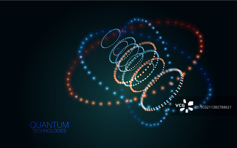 抽象量子科技背景图片素材