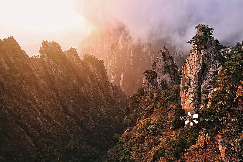 西海残阳图片素材