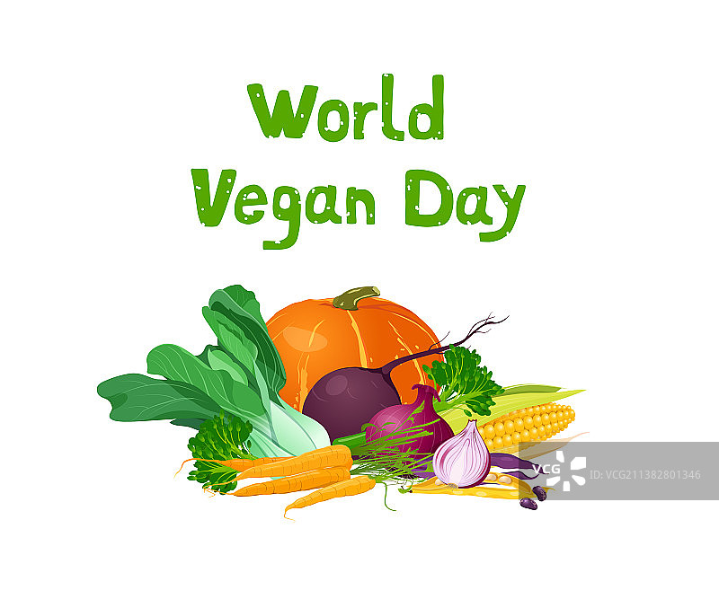 世界纯素食日与蔬菜图片素材