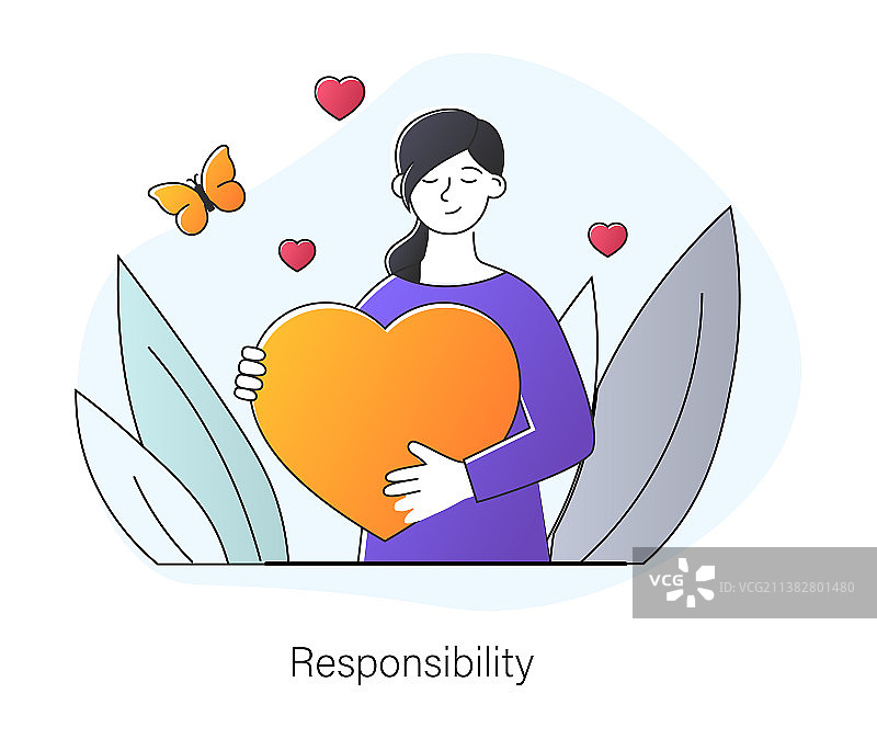 责任与支持概念图片素材