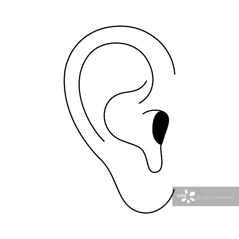耳朵解剖结构图标图片素材