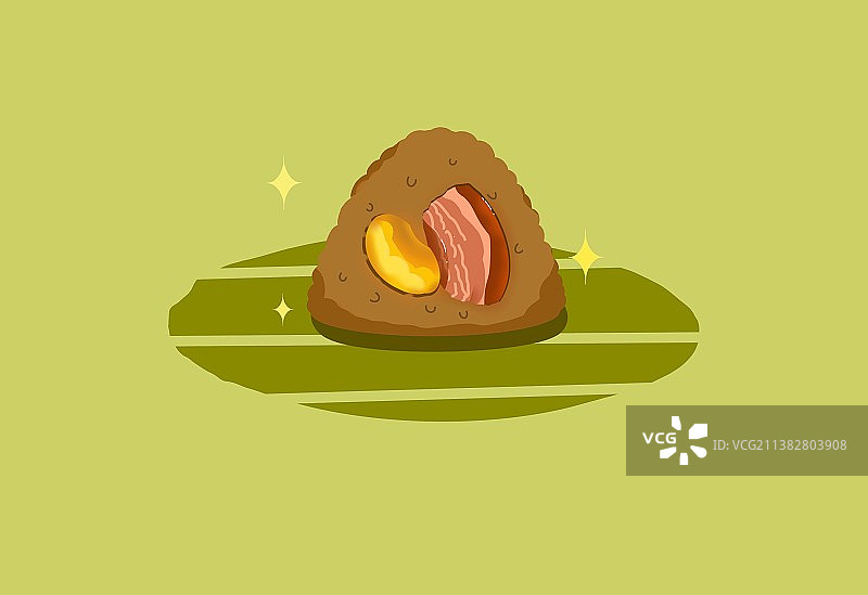 端午节粽子板栗肉粽图片素材