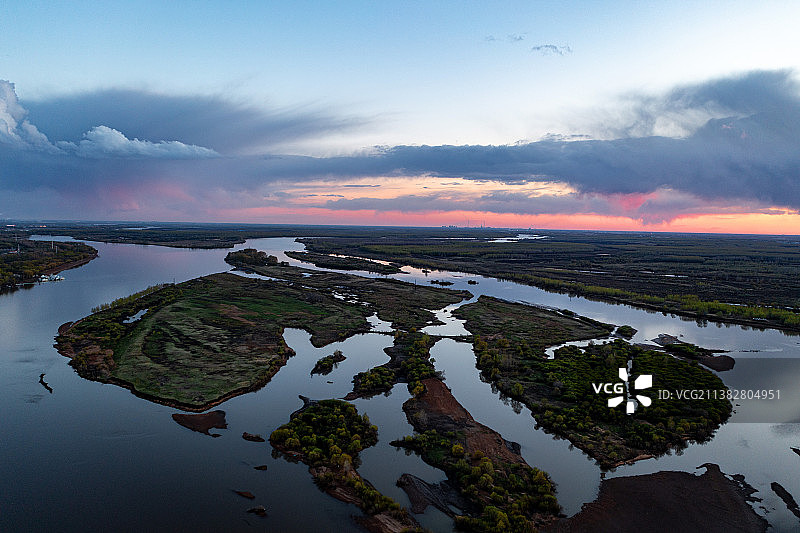 美丽嫩江风景线图片素材