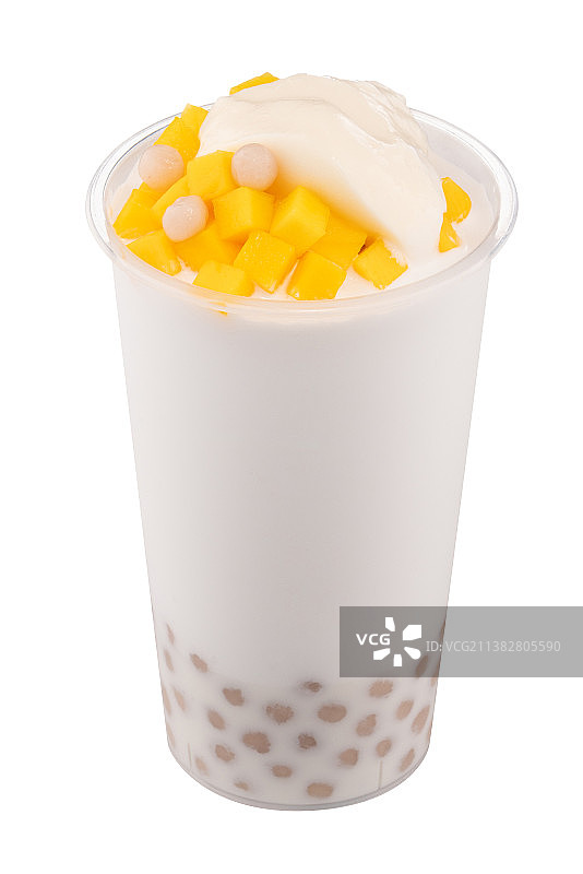 奶茶白底图片素材