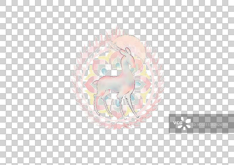 敦煌九色鹿图片素材