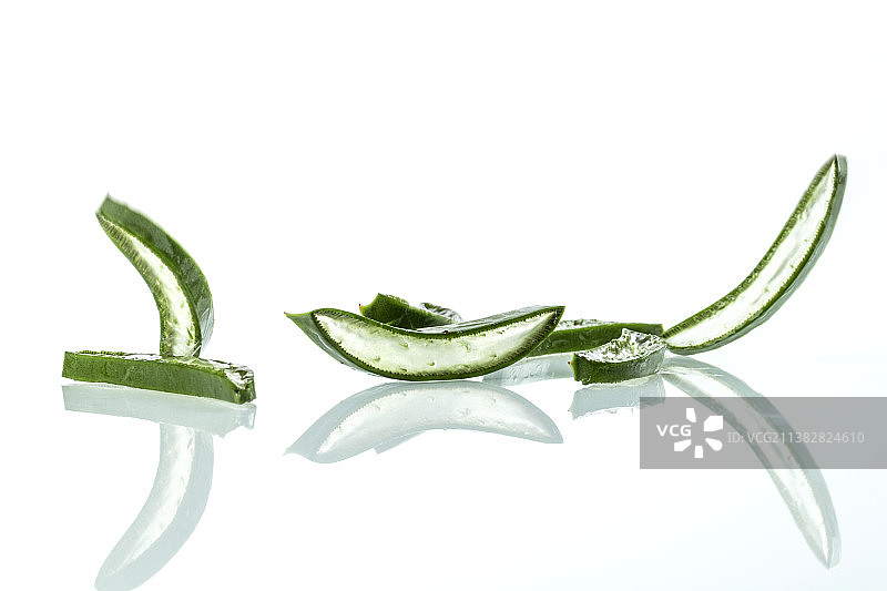 芦荟横截面特写图片素材