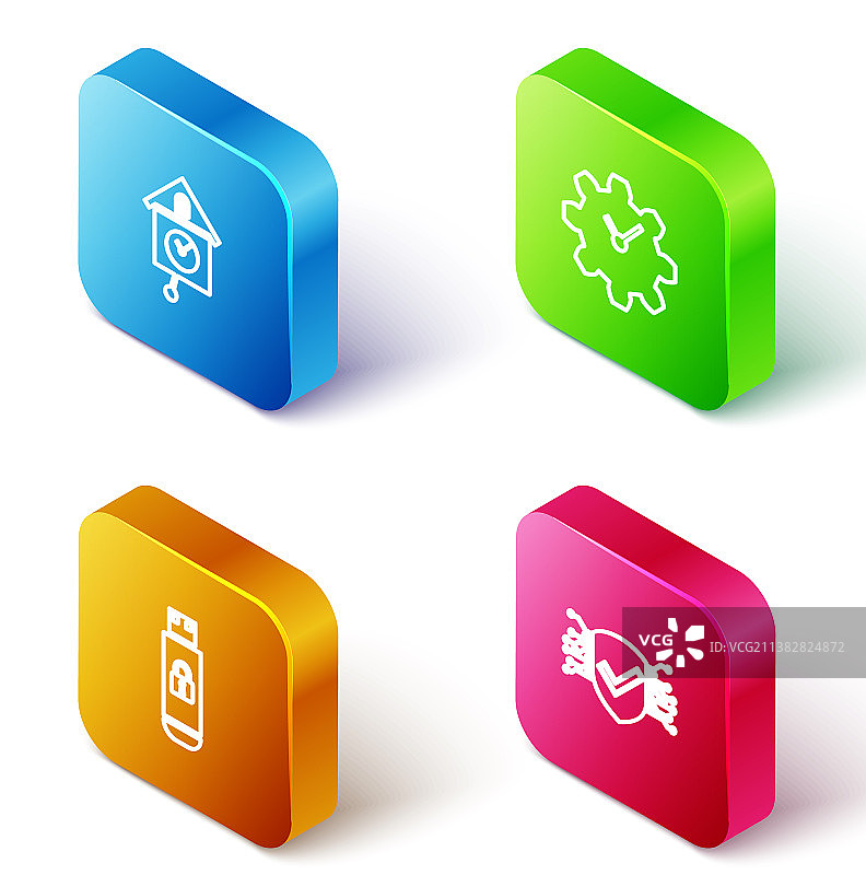 265451542.5D复古挂钟时间组合图片素材