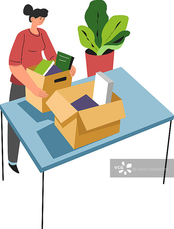 搬家打包或拆包图片素材