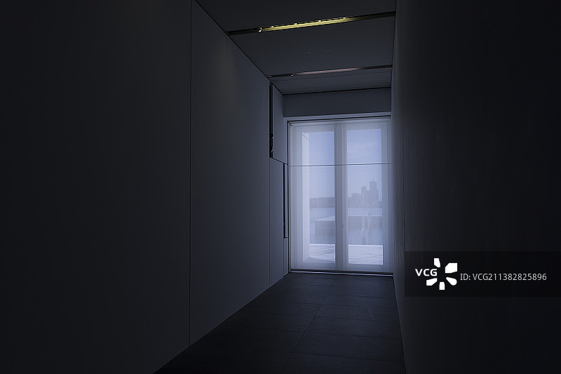 卢浮宫的走廊图片素材