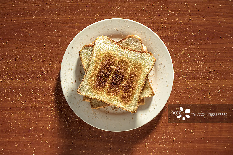 烤面包片静物图片素材