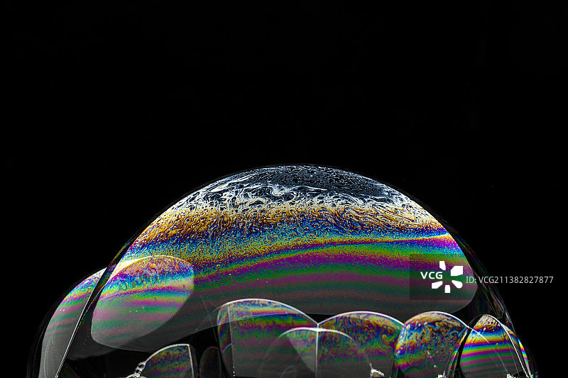 色彩鲜艳的泡泡图片素材