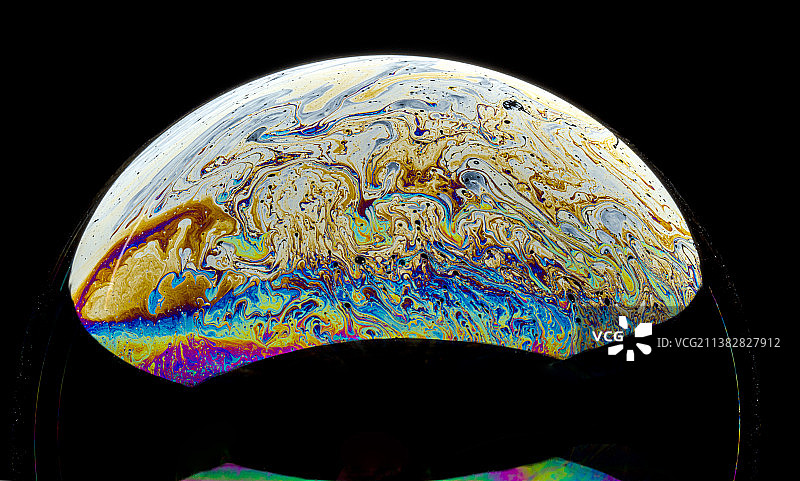 色彩鲜艳的泡泡图片素材