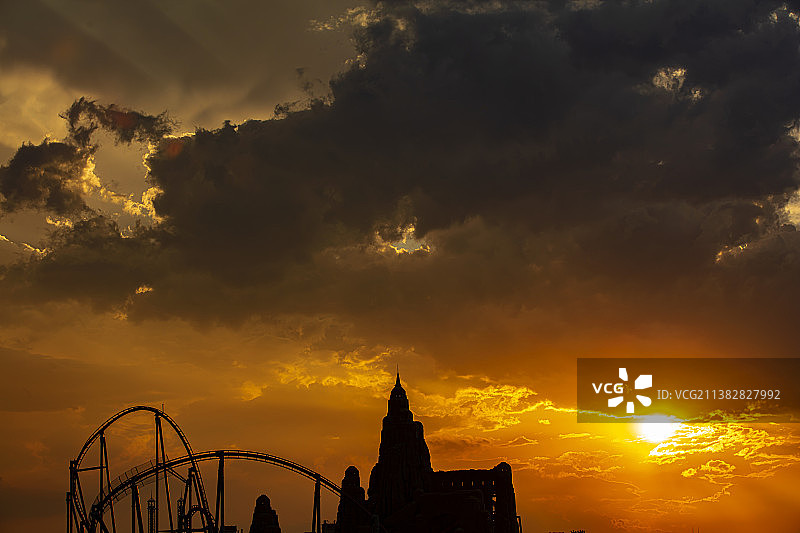 傍晚的天空图片素材