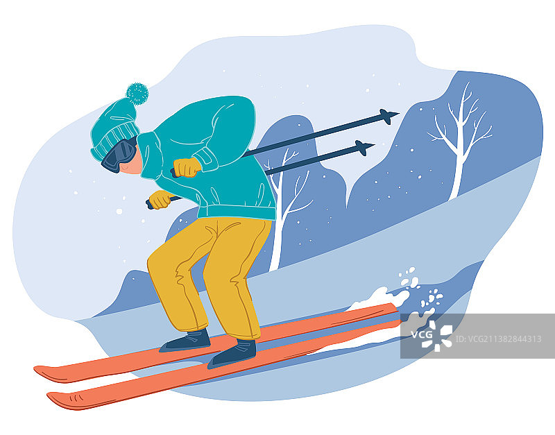冬季滑雪度假图片素材