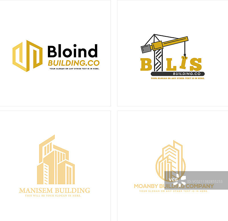 工业建筑建造标志设计图片素材