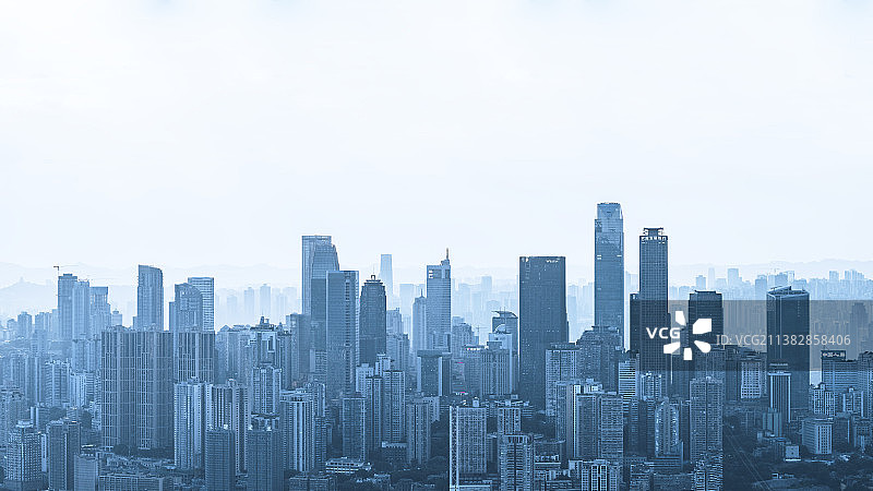 重庆解放碑天际线图片素材