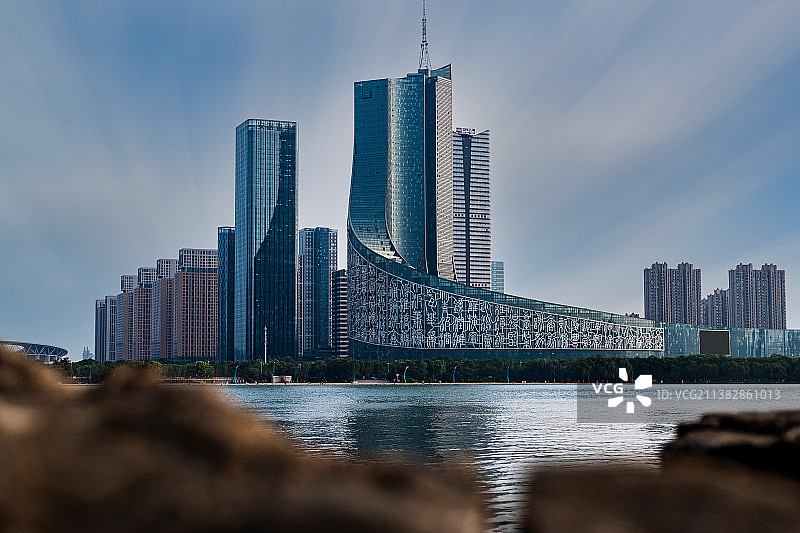 城市天际线风光 （安徽广电中心）图片素材