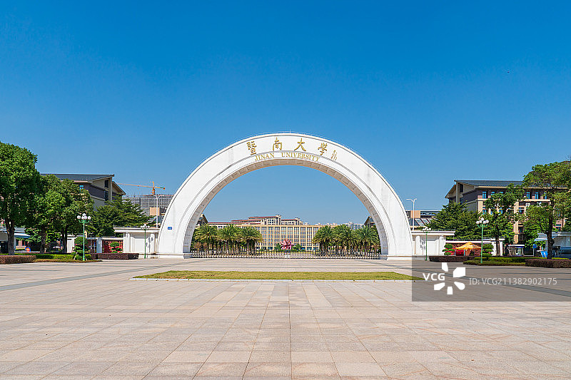 广州暨南大学校门图片素材