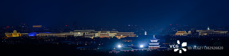 蓝调长安街图片素材