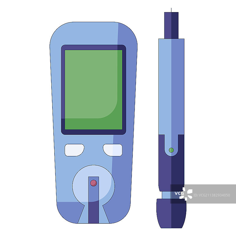 血糖仪与糖尿病图片素材