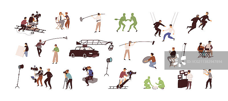 导演 摄影师 演员 助理合集图片素材