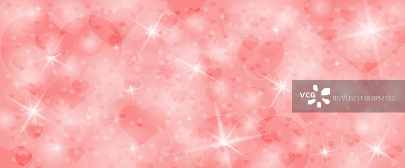 带有散景元素的红色和粉色背景图片素材