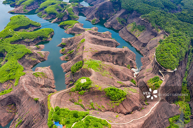 航拍湖南郴州高椅岭景区图片素材