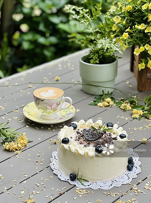 精致的蛋糕下午茶，咖啡图片素材