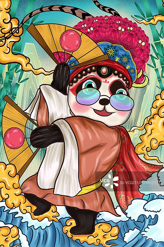 国粹熊猫图片素材