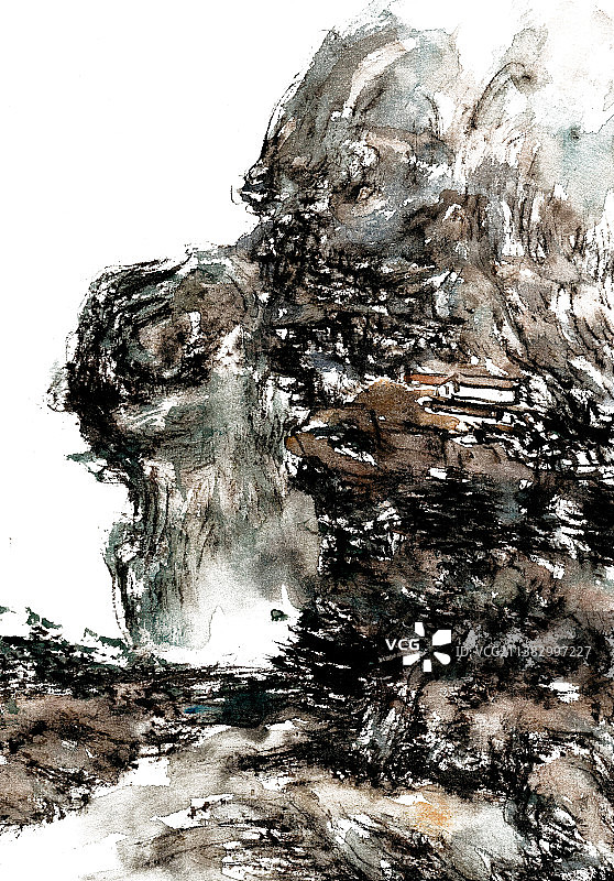 幽静的山谷图片素材