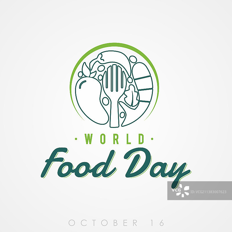 世界粮食日banner轮廓样式图片素材