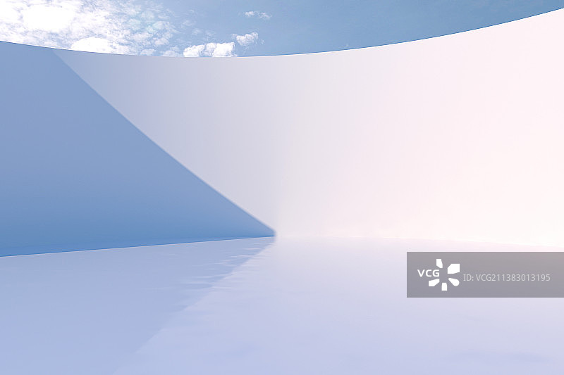 3D艺术中心建筑空间图片素材