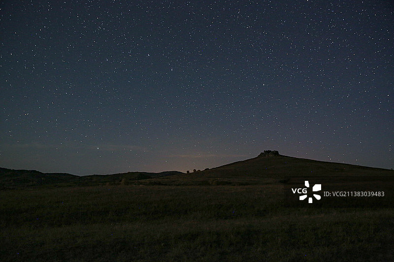 草原星空图片素材
