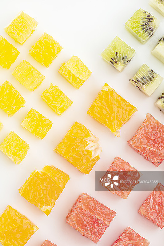 多种水果块静物特写图片素材