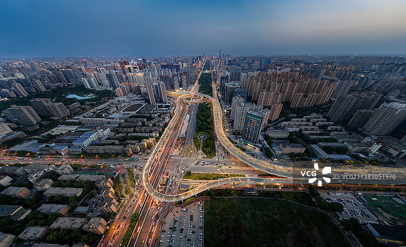 西安沣惠南路立交桥图片素材