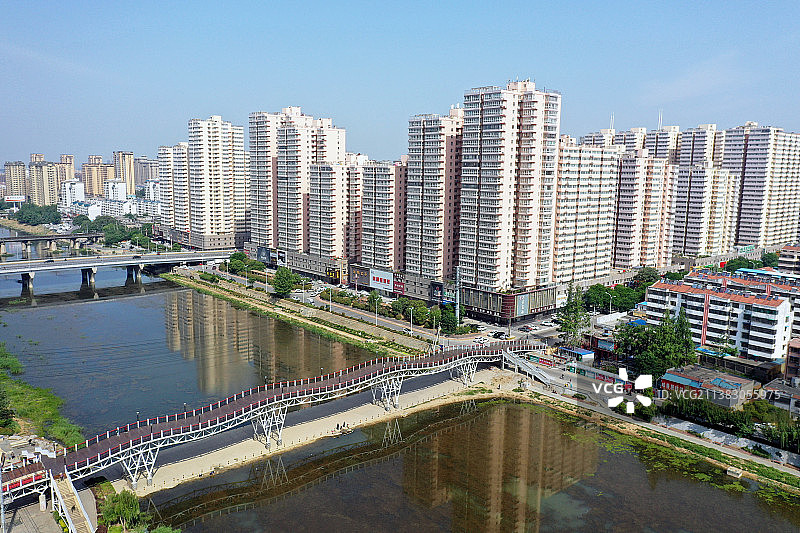 山东枣庄滕州市城市风光图片素材