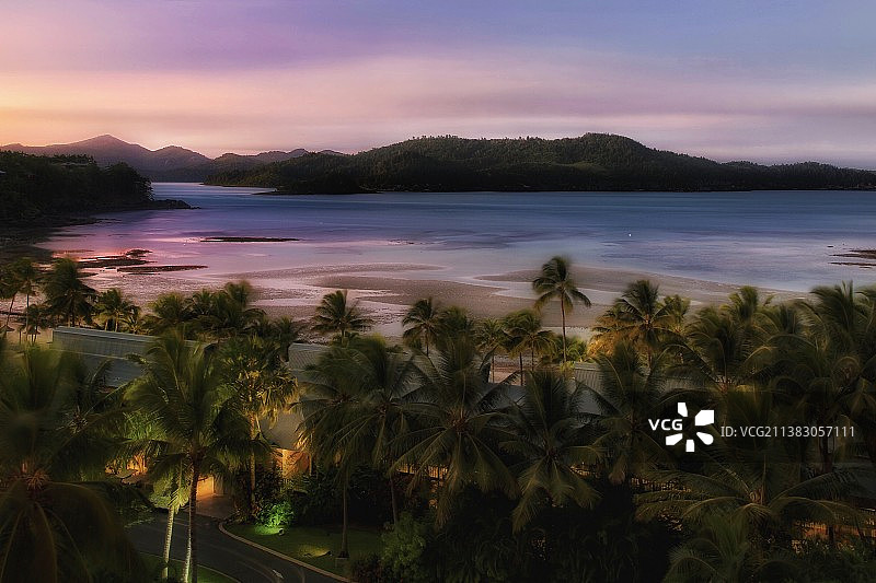 汉密尔顿岛的日落图片素材