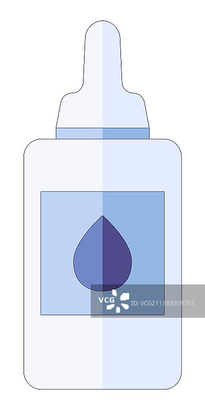 治疗感冒的滴鼻剂医疗概念图片素材