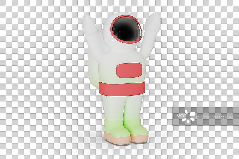 航天员三维插画图片素材