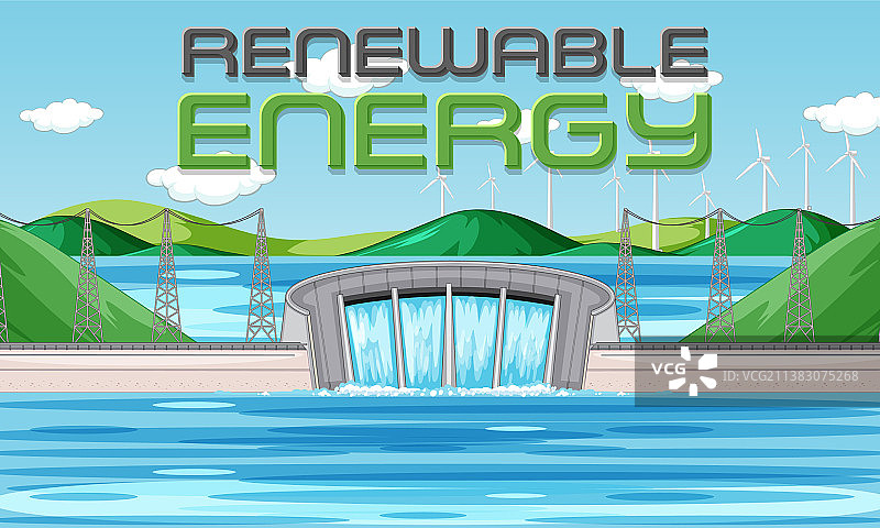 水力发电厂发电图片素材