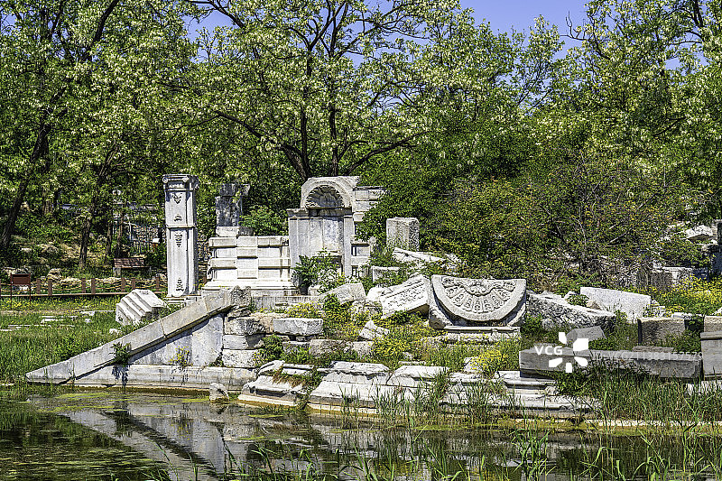 圆明园遗址公园谐奇趣图片素材