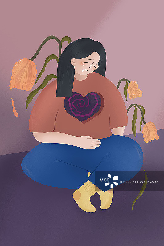 伤心,负面情绪图片素材