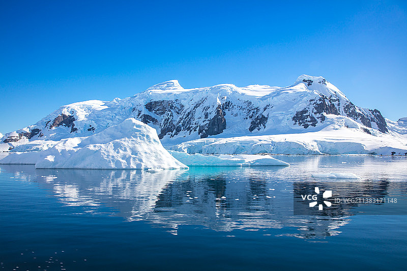 南极冰山与冰川图片素材