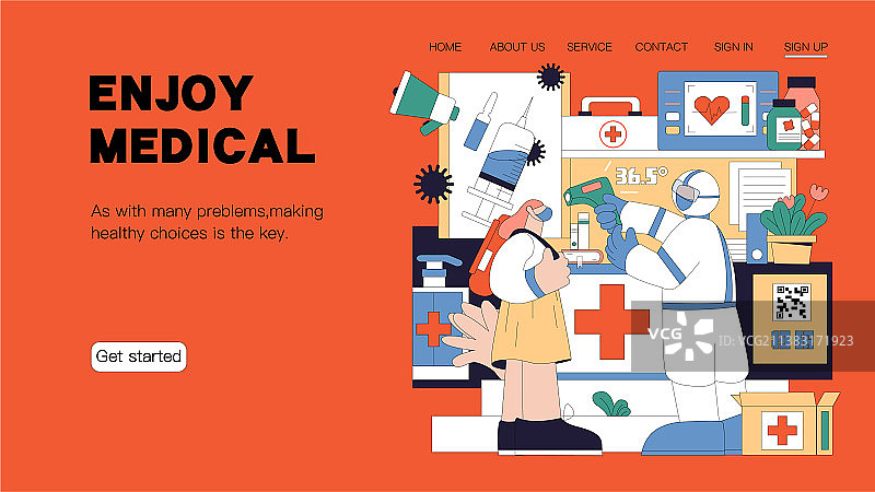 大白防疫设计模板图片素材