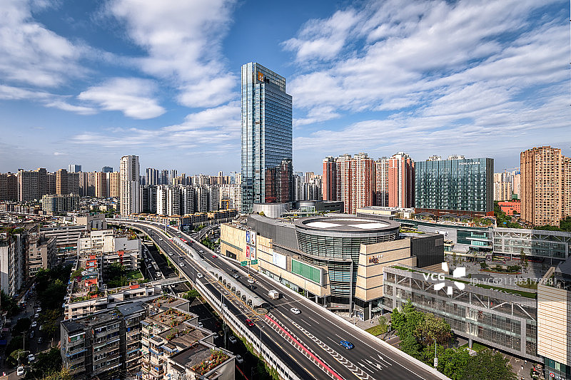 成都城市风光 万象城图片素材